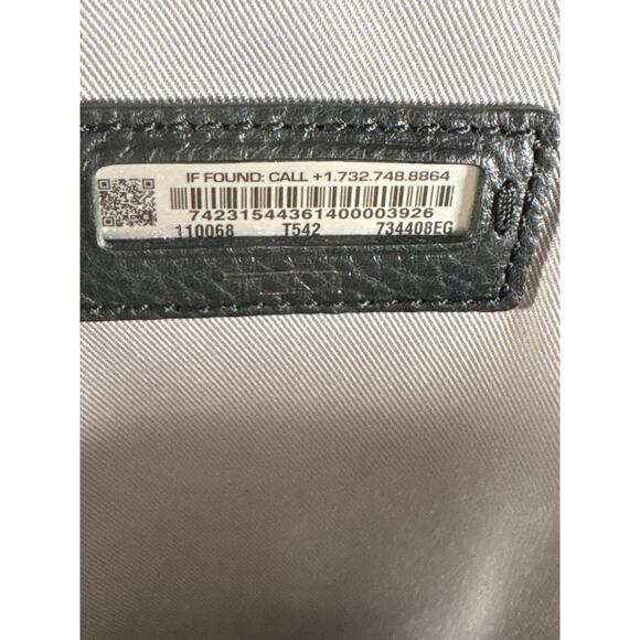 Tumi Stanton Anita Porfolio Briefcase Messenger Bag in Grey Black Shoulder Strap - Picture 9 of 10